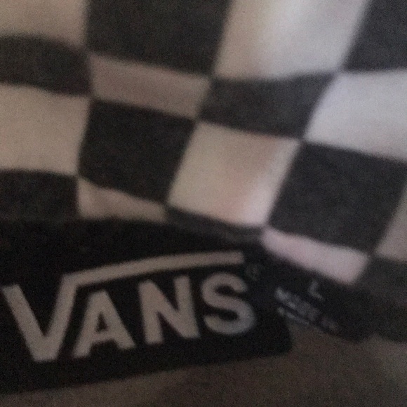 Vans zip up checkered hooded sweatshirt - Picture 2 of 4